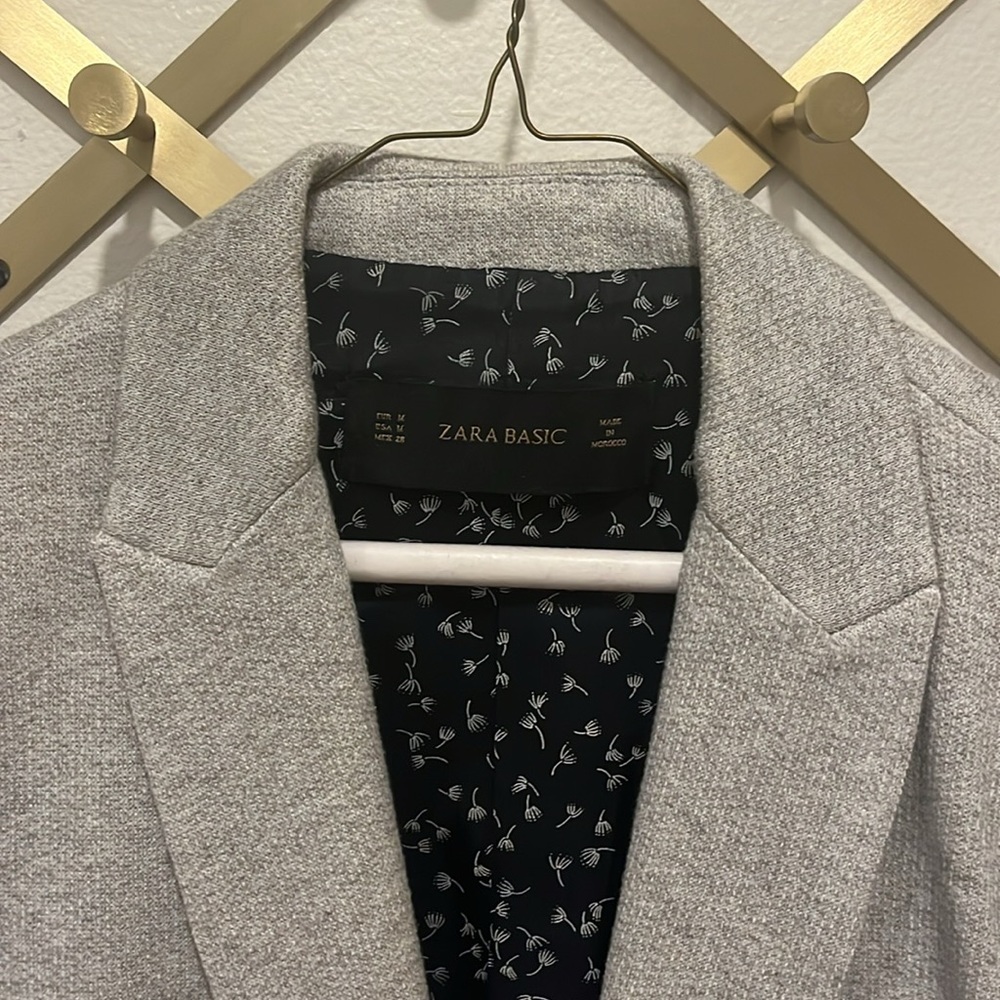Zara Chic Preppy Gray Blazer - image 4